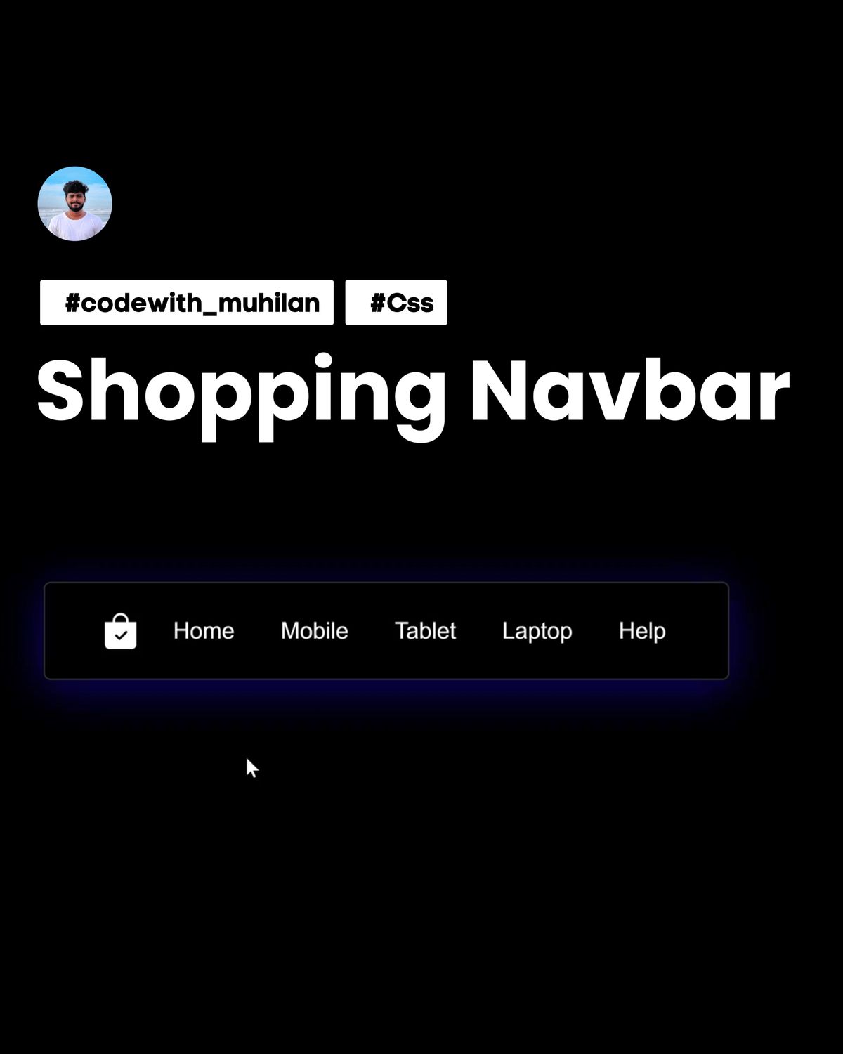Shopping Navbar (Underline)