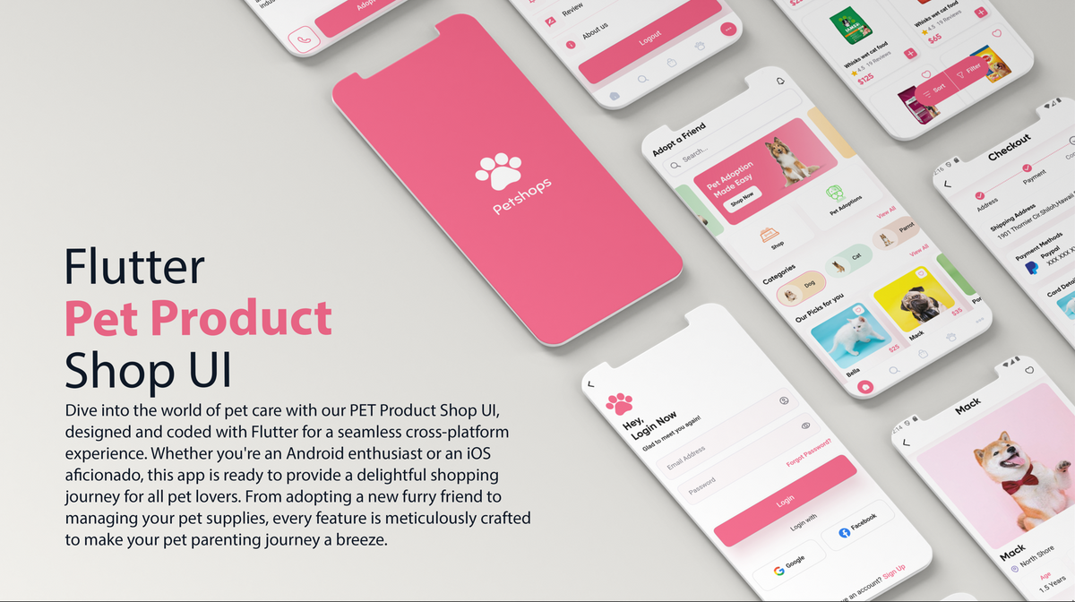 Flutter Pet Product Shop UI | A Modern and Feature-Rich App for Pet ...