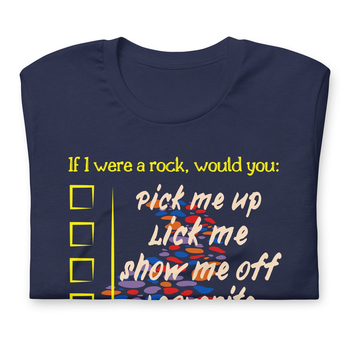 Are you a Gem? This Funny Rockhounding Bella Unisex T-shirt Helps You Find Out!