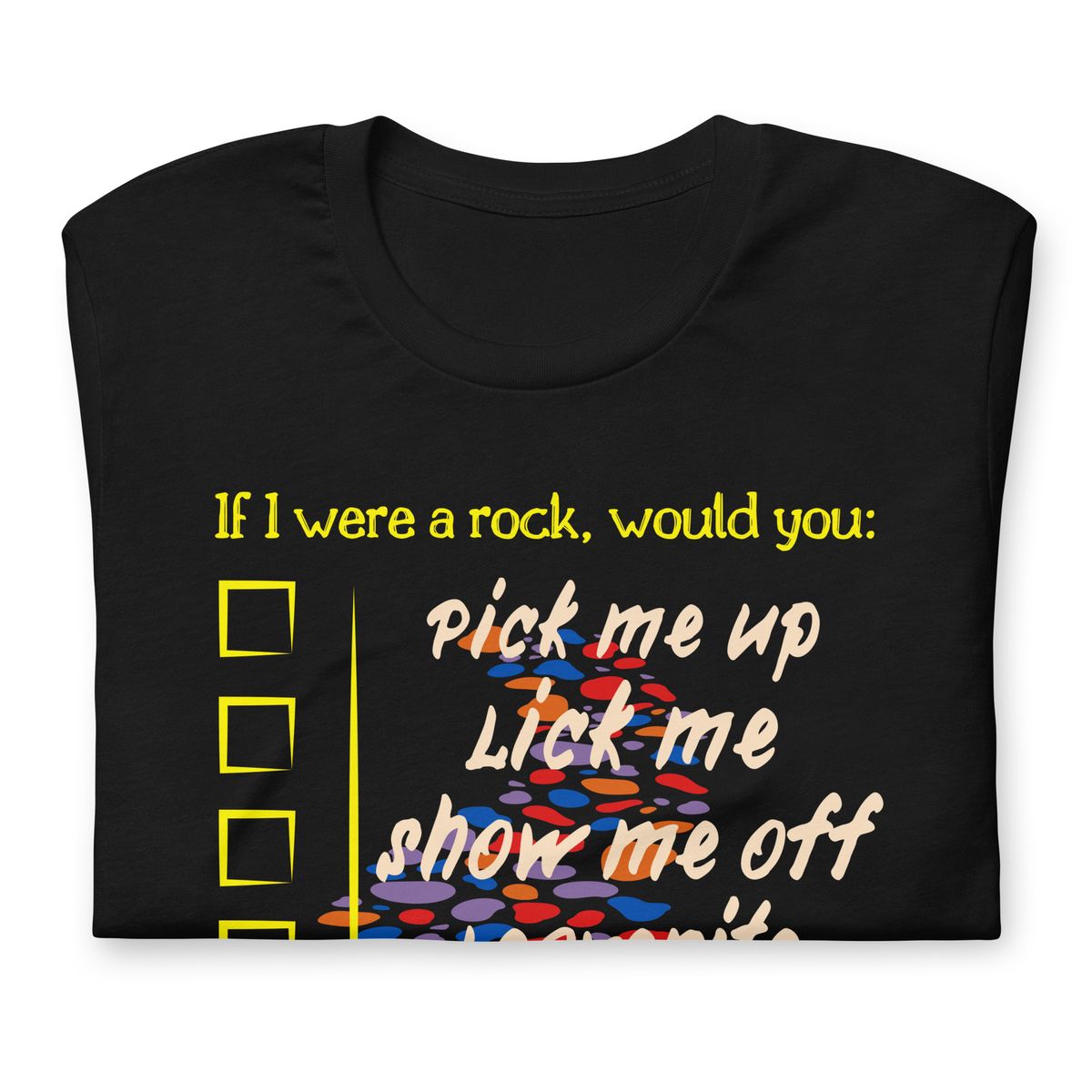 Are you a Gem? This Funny Rockhounding Bella Unisex T-shirt Helps You Find Out!