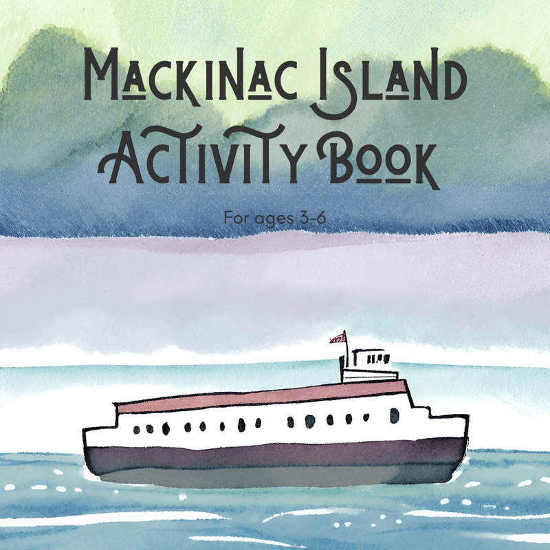 Mackinac Island kids activity book