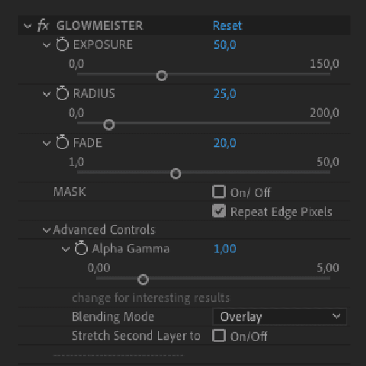 GLOWMEISTER :: Ae preset