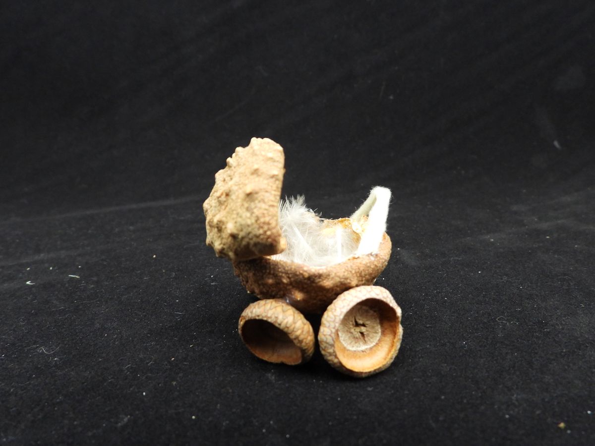 Natural Acorn Baby Buggy - Woodland Nursery Decoration