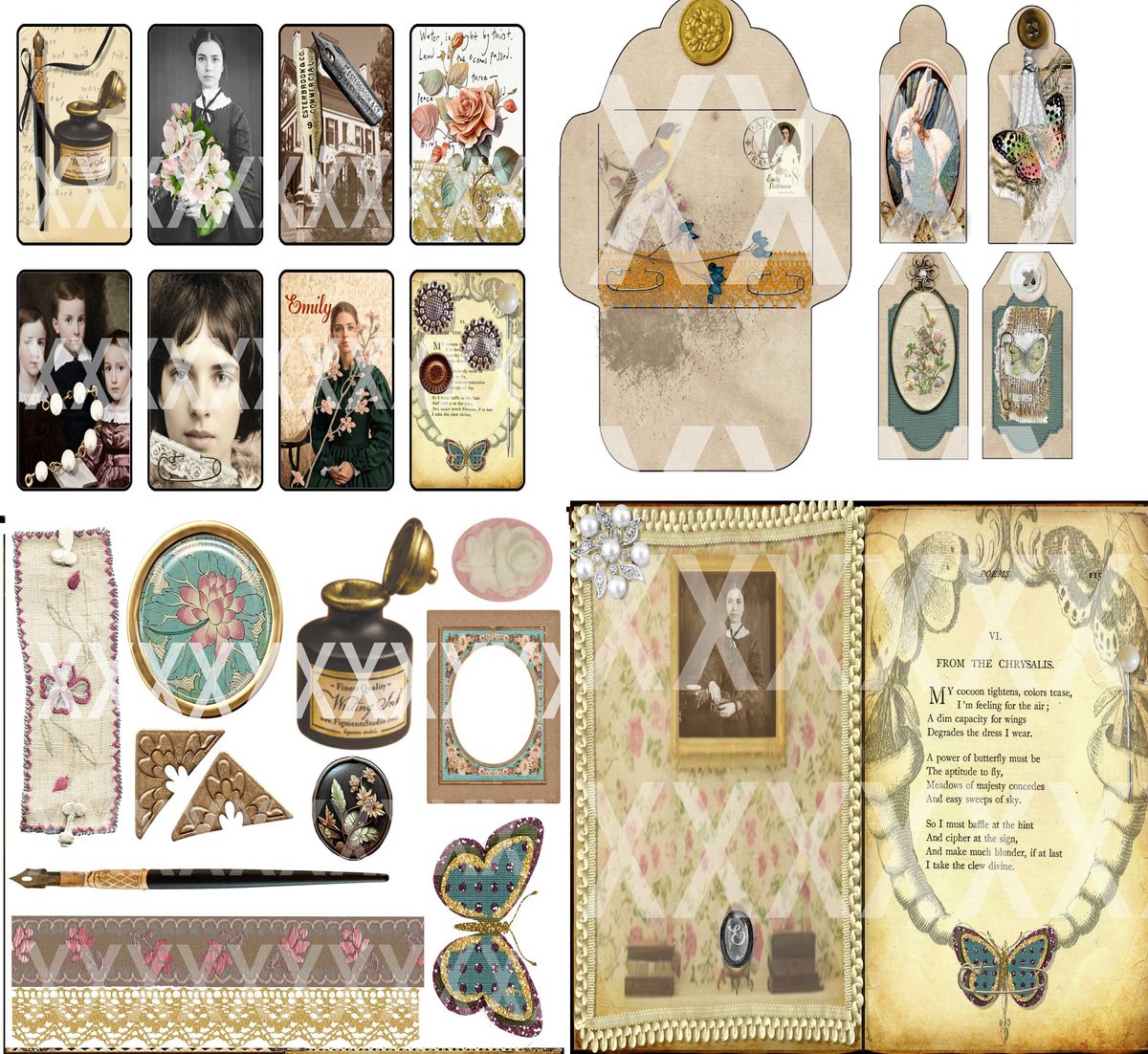 Emily Dickinson's Journal (Digital Journal Kit)