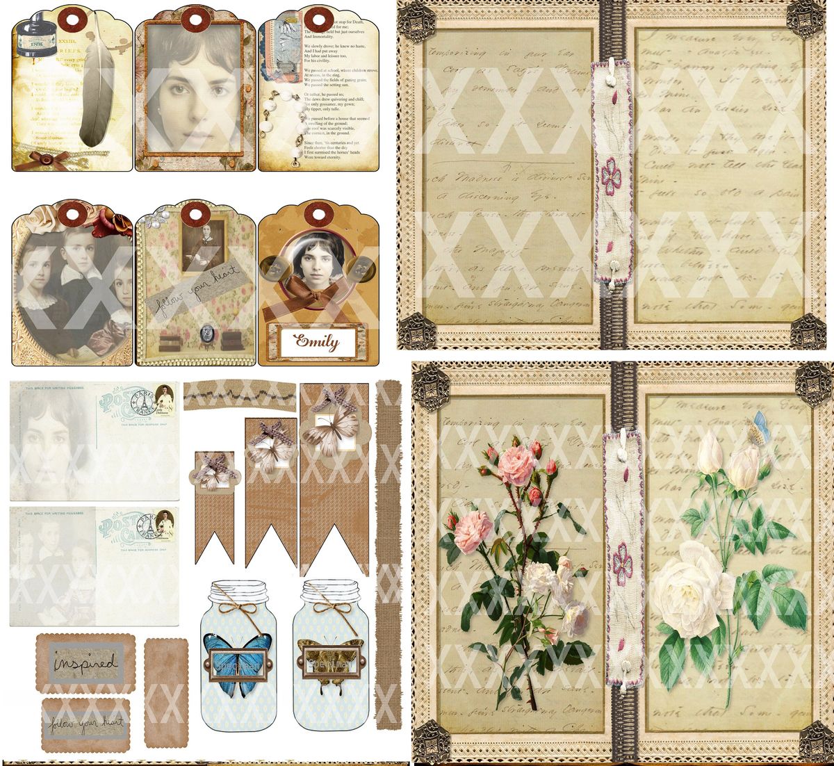 Emily Dickinson's Journal (Digital Journal Kit)