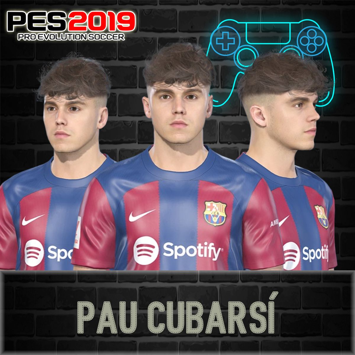 PES 2019 Pau Cubars&iacute; Face