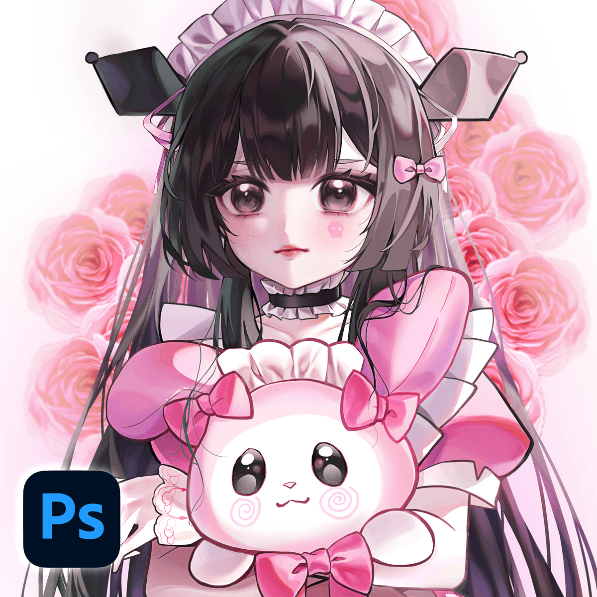 Kuromi high-res .psd file