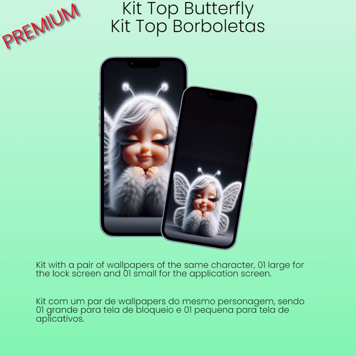 Butterfly - Kit with 2 Images (Borboletas)