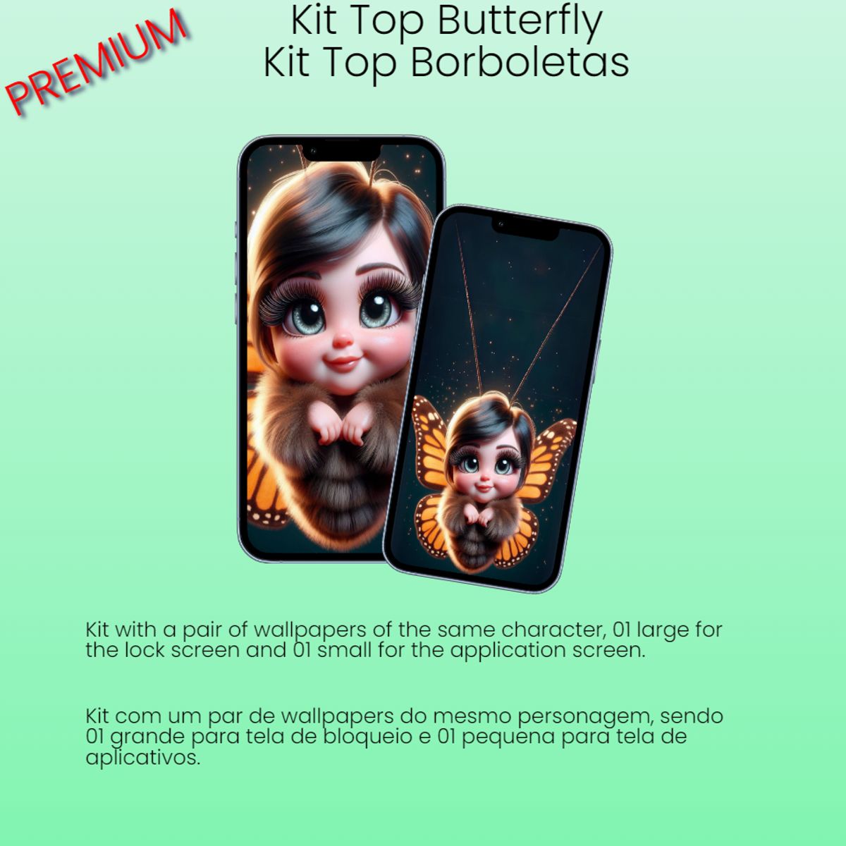 Butterfly - Kit with 10 Images (Borboletas)