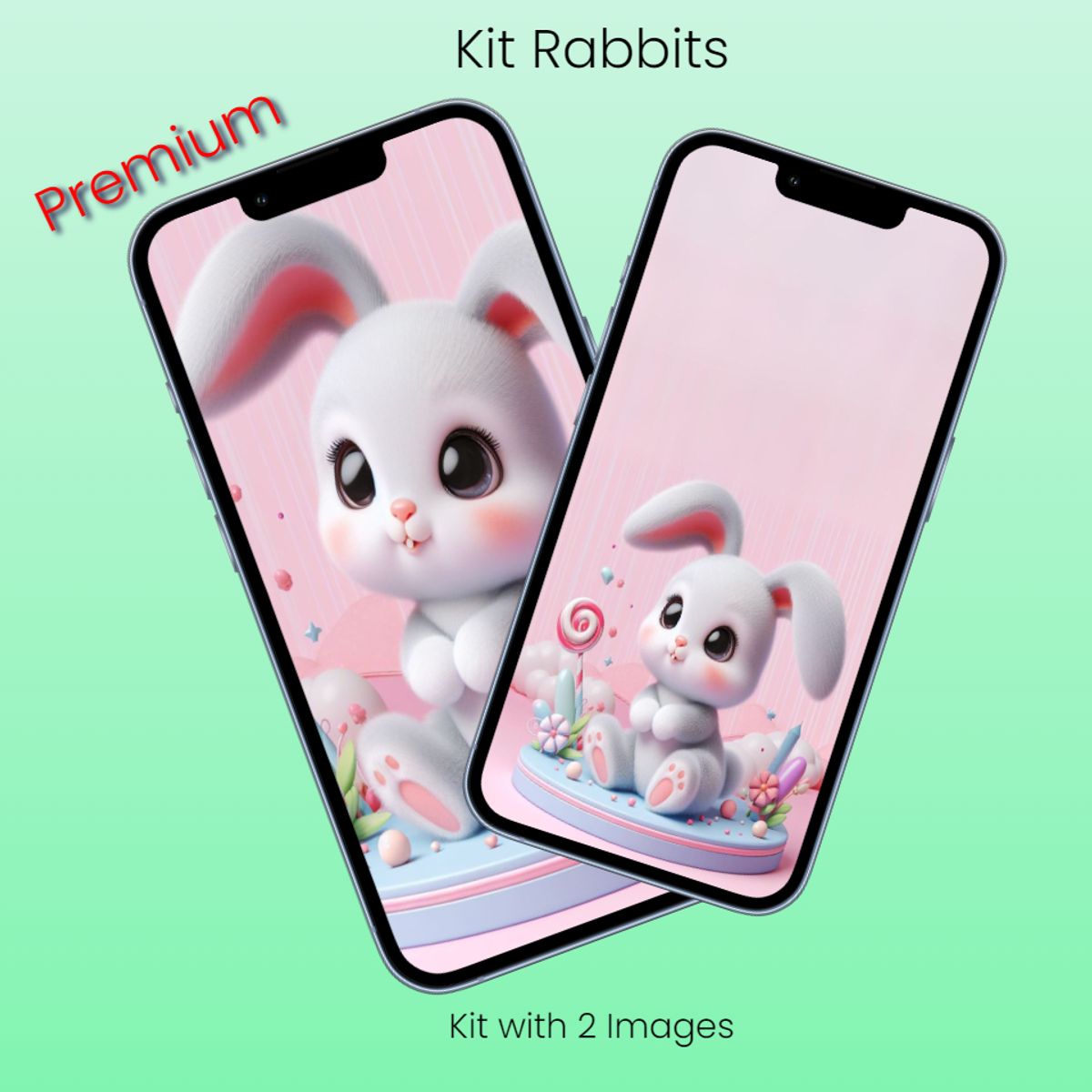Kit Rabbit - 2 Images (Coelhos)
