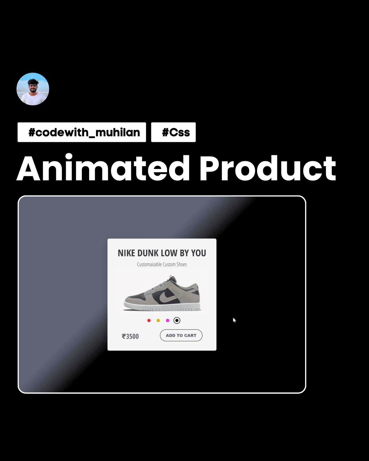 Animated E-commerce Product