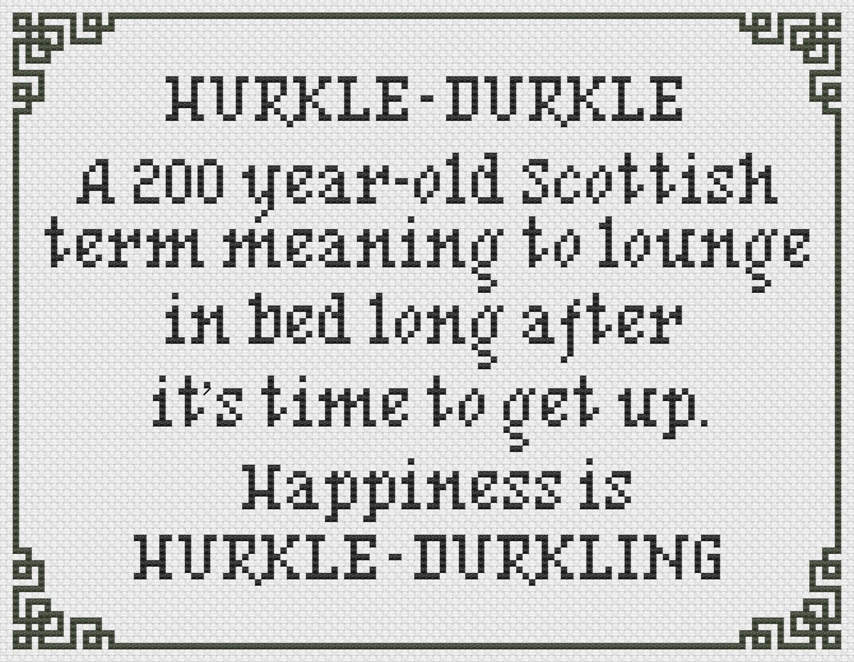 Hurkle Durkle with Wee Border
