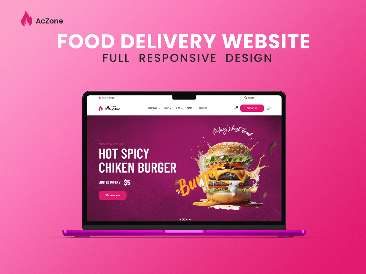 Food Delivery Frontend Website HTML CSS JS - Buymeacoffee