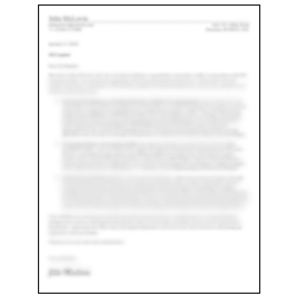 My Quant Cover Letter
