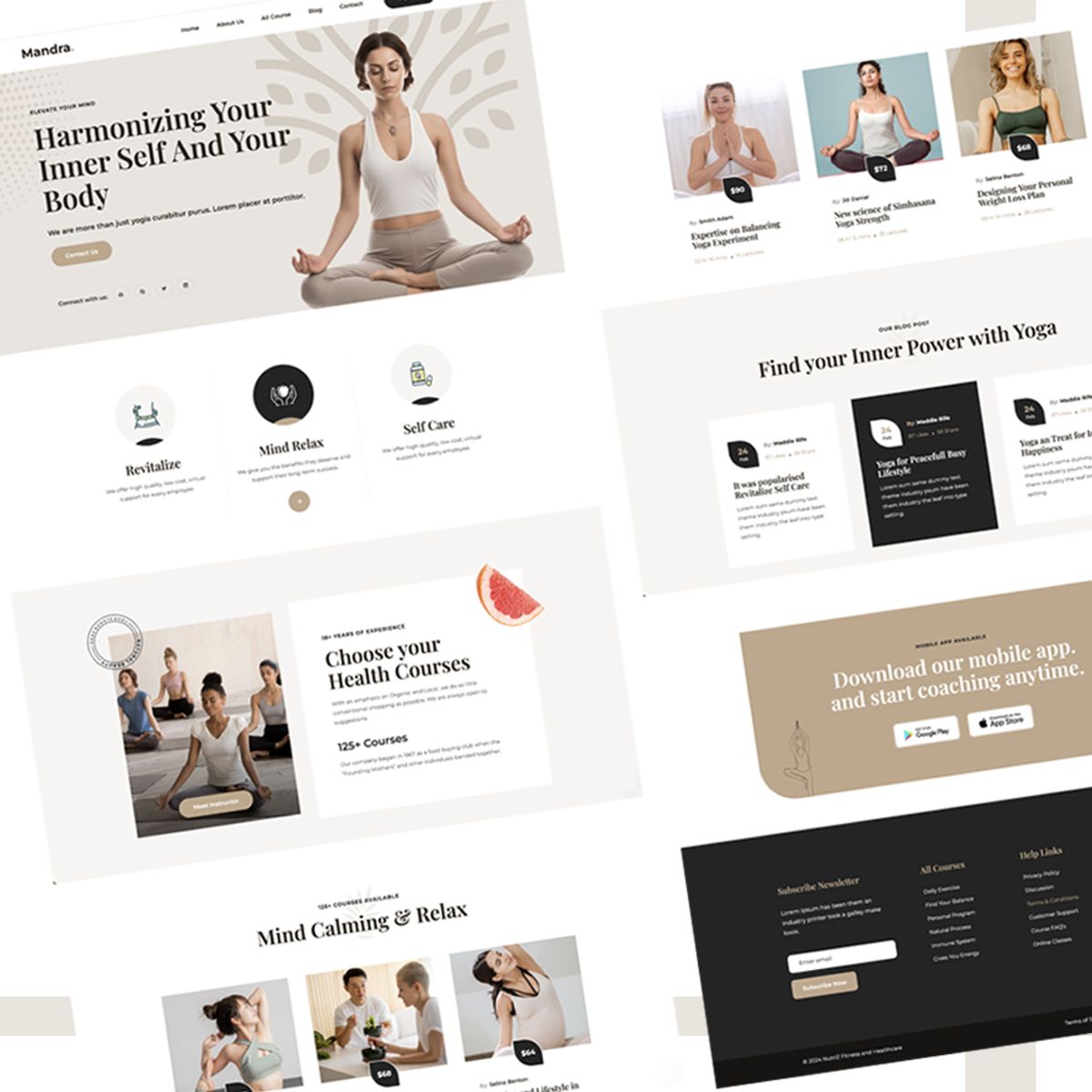 Responsive Yoga Portfolio Website | HTML | CSS | JS