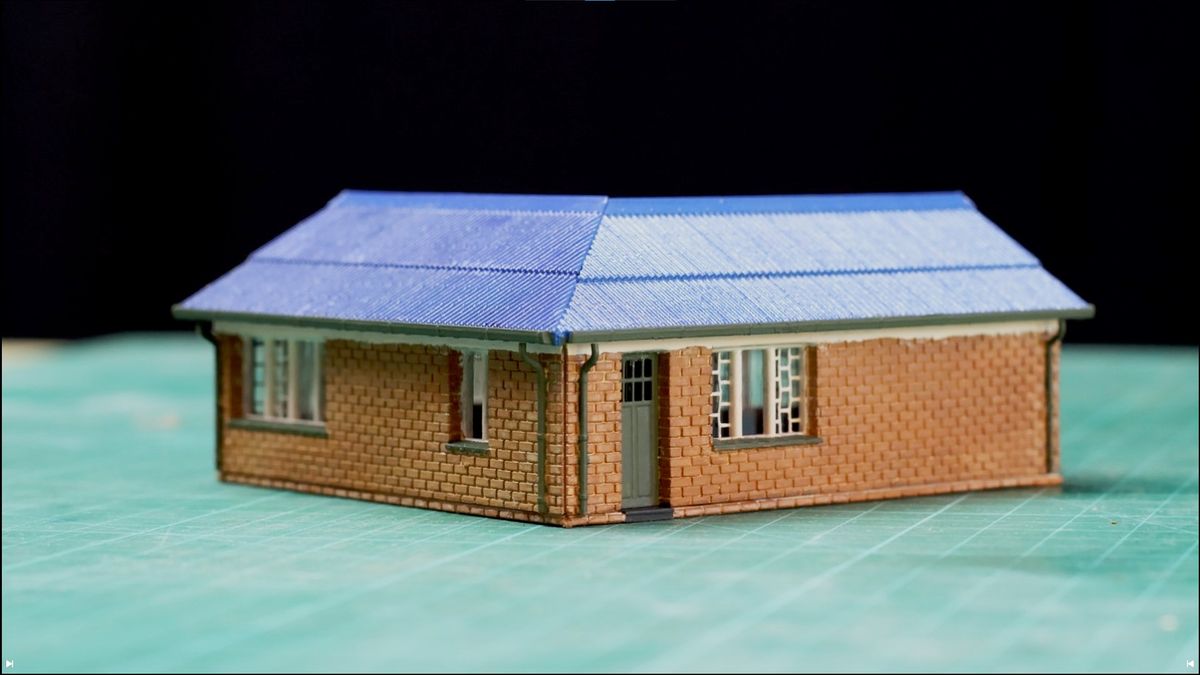 HO Scale suburban house_001