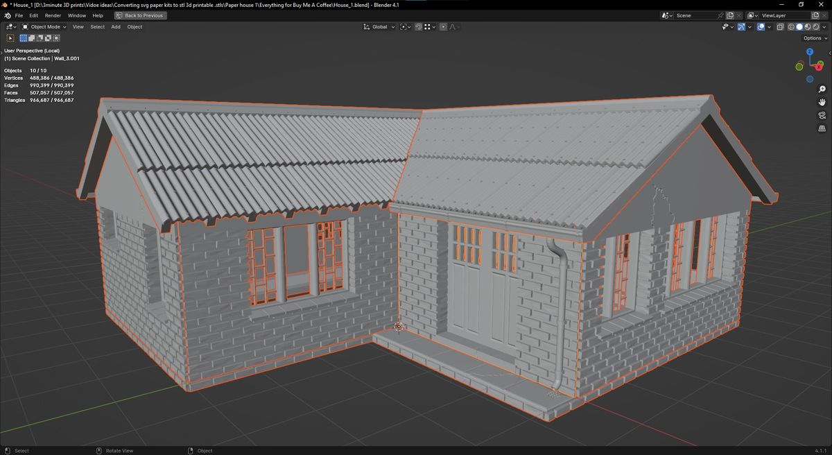 HO Scale suburban house_001