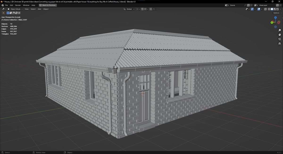 HO Scale suburban house_001