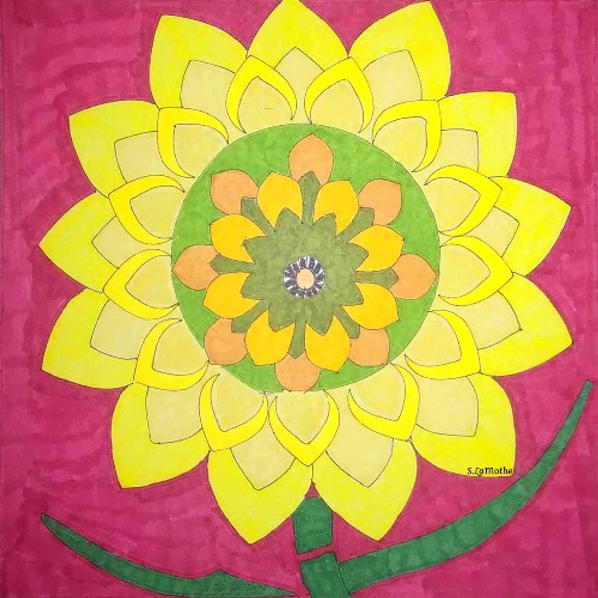 Flower of My Sun Original Art