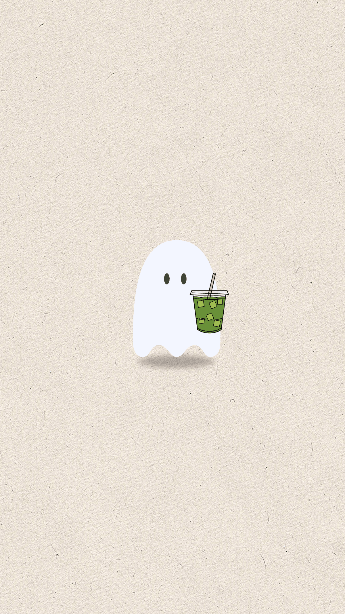 phone wallpaper -- matcha ghost
