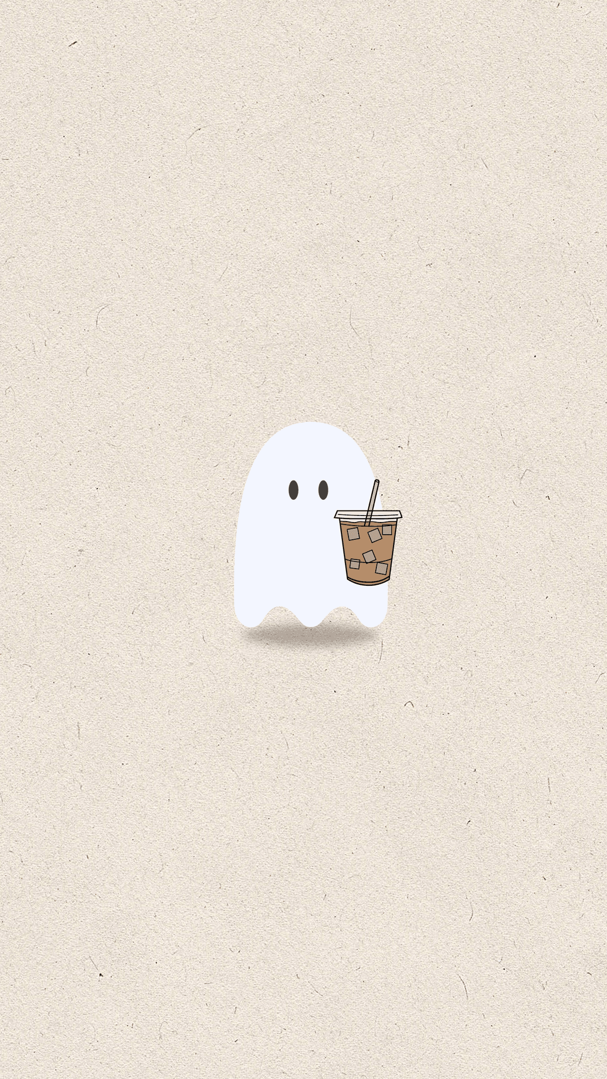 phone wallpaper -- coffee ghost