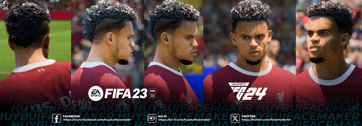 LUIS DIAZ FIFA23-FC24 UPDATE HAIR