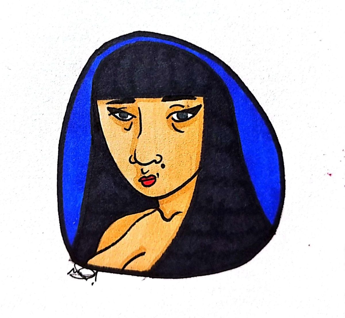 'Enigmatic Magic' mini portrait drawing