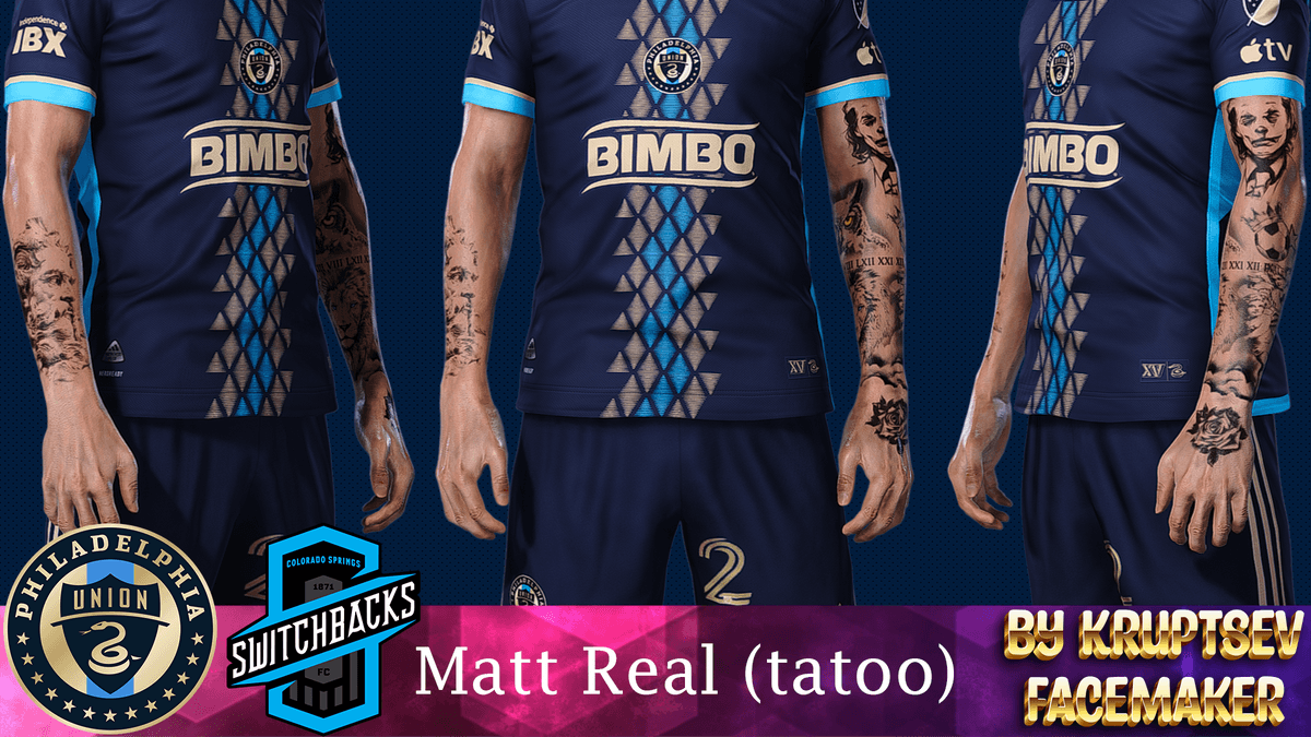 Matt Real (face + tatoo)