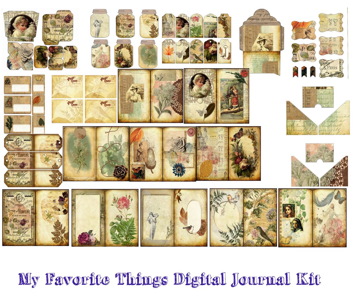 My Favorite Things Digital Journal Kit