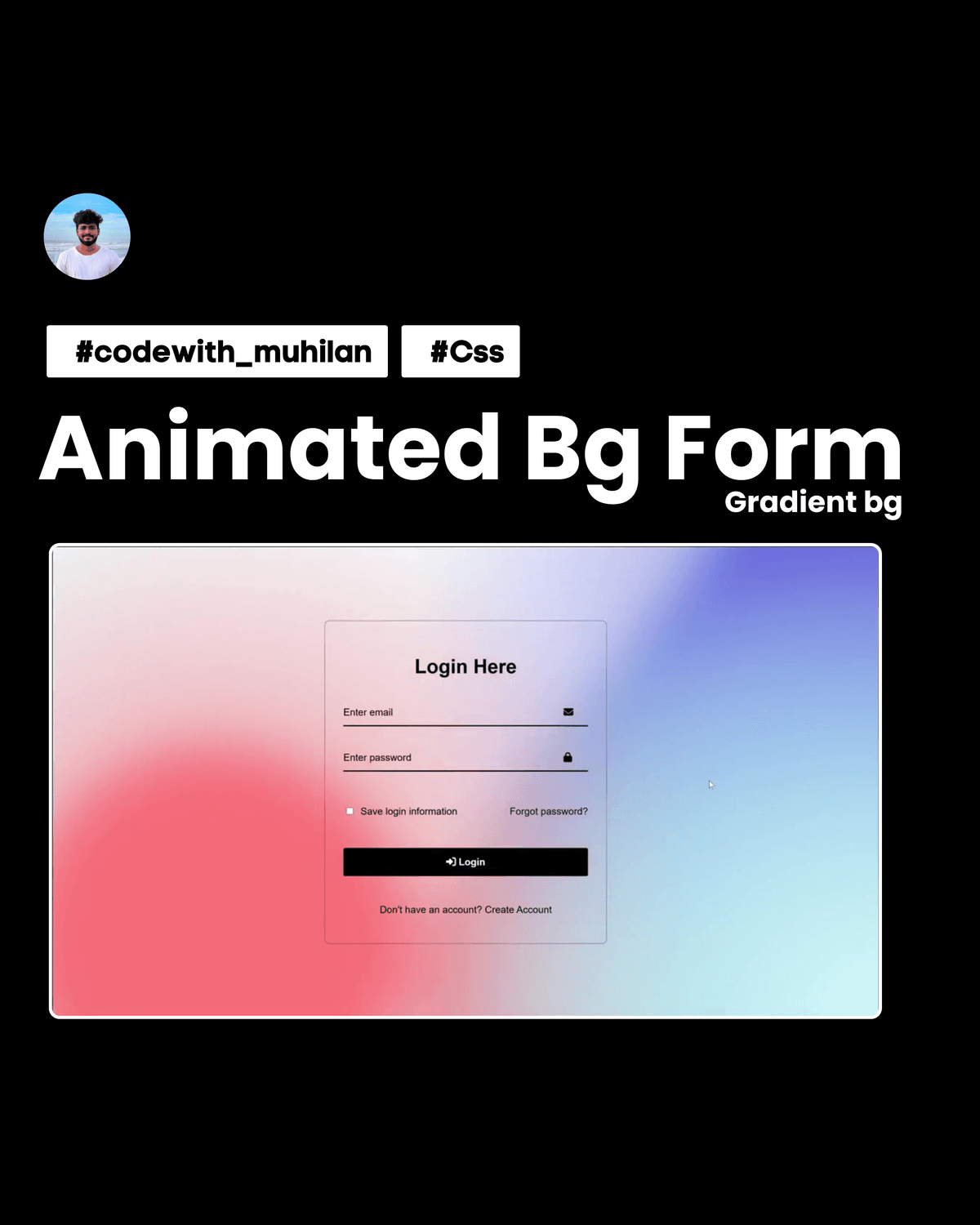 Animated Gradient Form