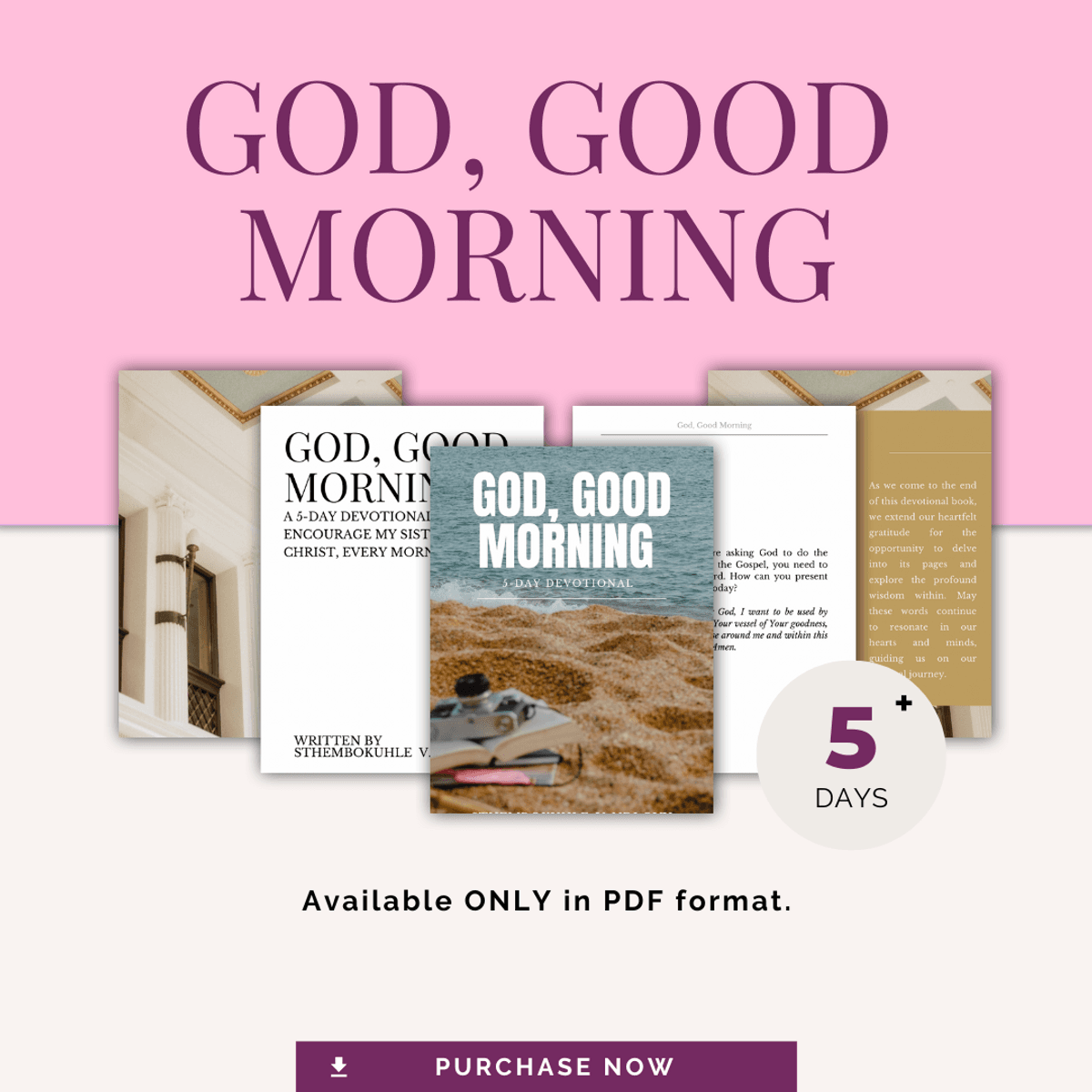 God, Good Morning Devotional
