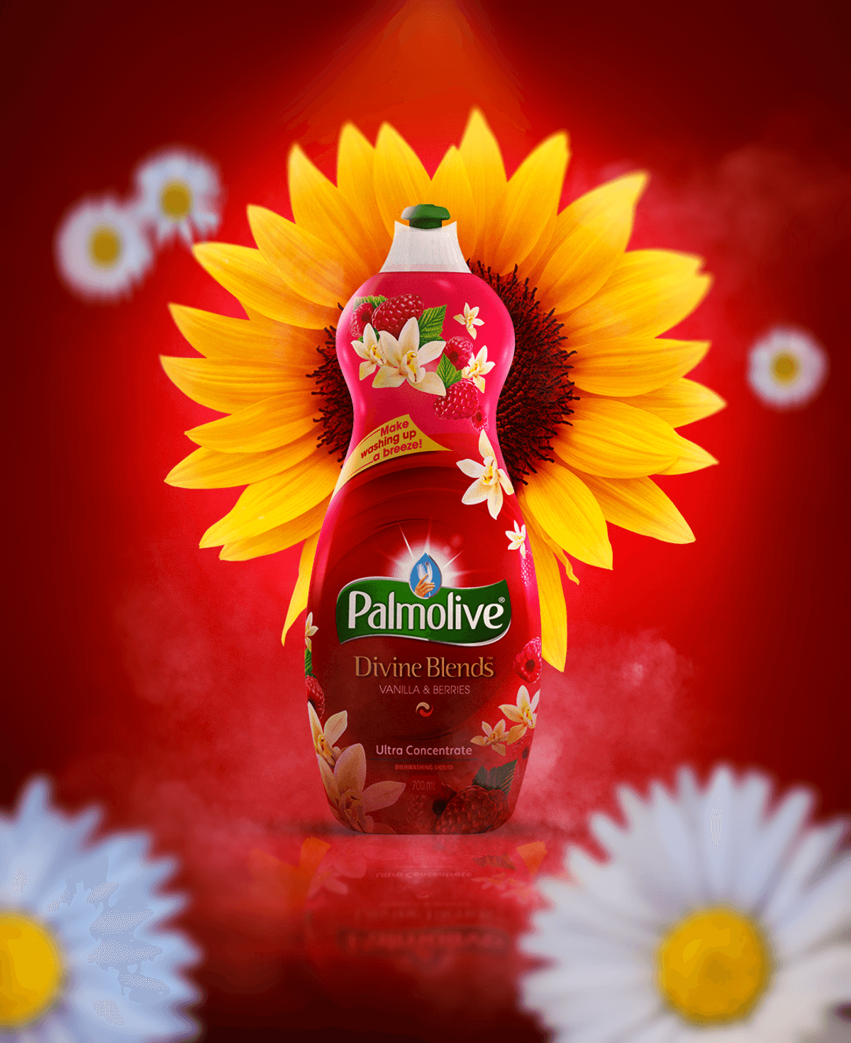 Palm Olive Creative Poster Design