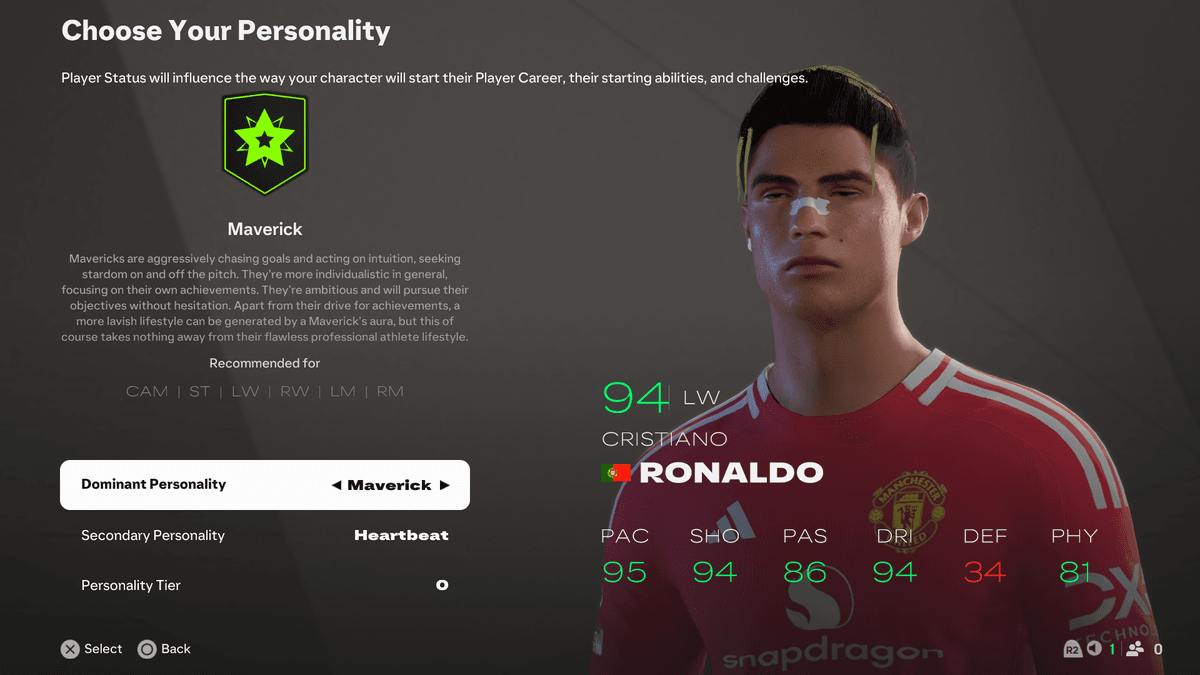 CR7 2003 MAN UNITED DEBUT FACE MOD FOR FC25V1