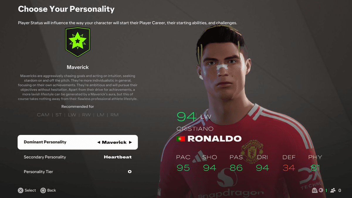 CR7 2003 MAN UNITED DEBUT FACE MOD FOR FC25V1