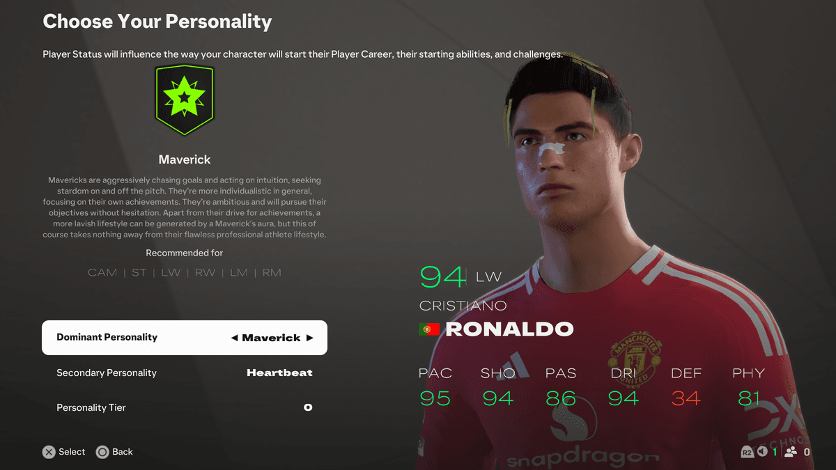 CR7 2003 MAN UNITED DEBUT FACE MOD FOR FC25V1