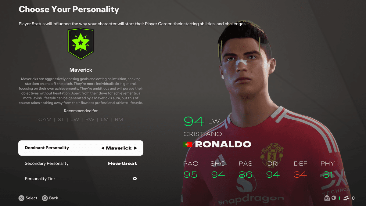 CR7 2003 MAN UNITED DEBUT FACE MOD FOR FC25V1