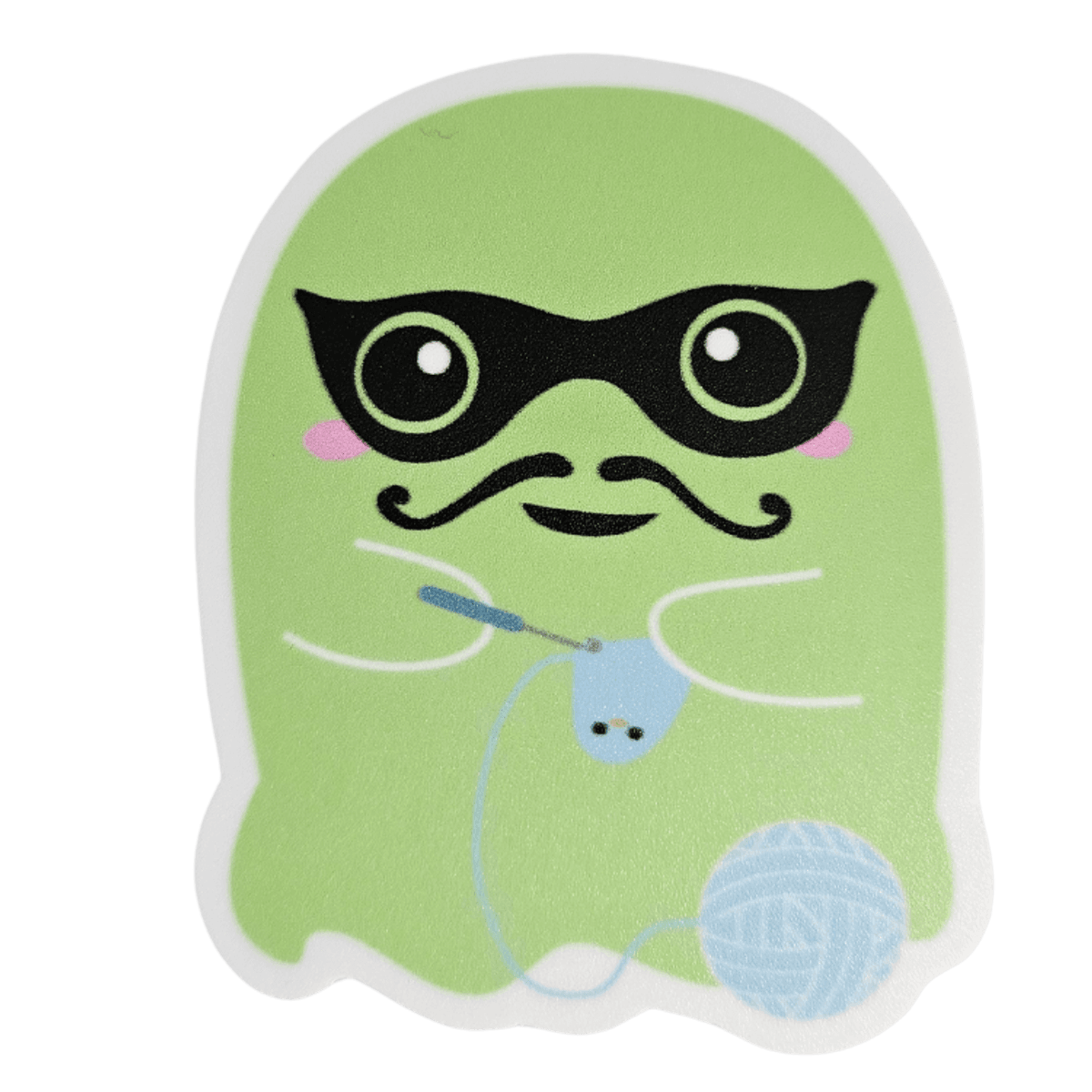 Crochet Anony Vinyl Sticker