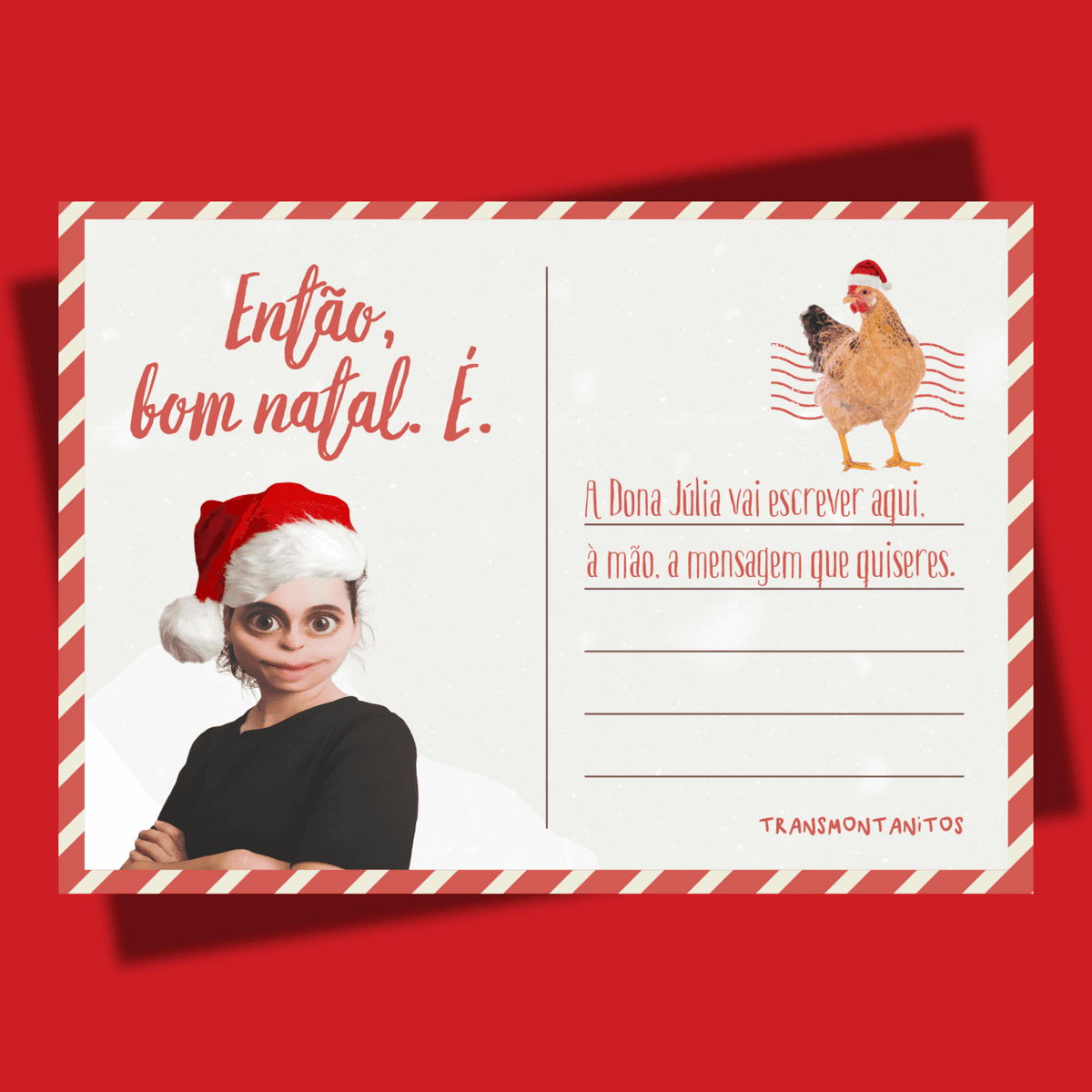 Postal de Natal da Dona Júlia - Transmontanitos