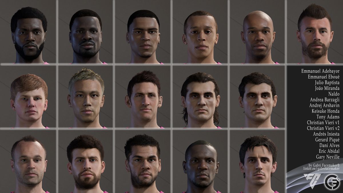 [FIFA-FC] Mega Facepack FP03 - MOD files - Buymeacoffee
