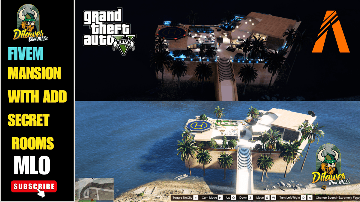 Fivem mansion with add Secret Rooms mlo