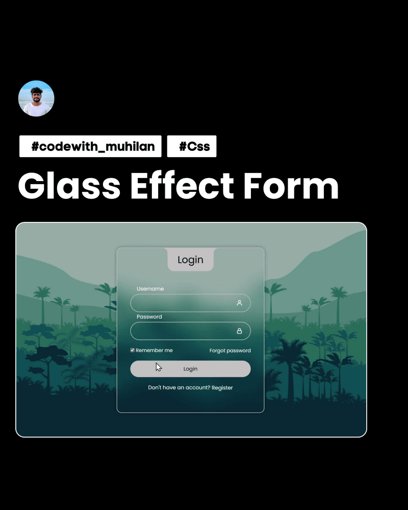 Glass morphism Form