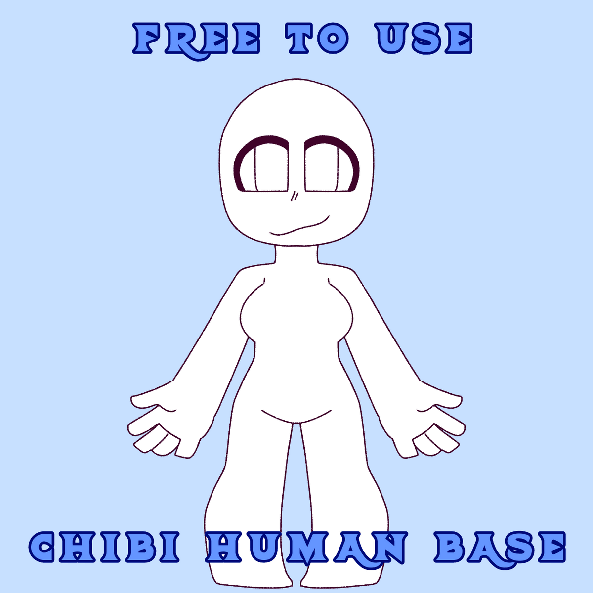 (Old) Free To Use Chibi Human Base