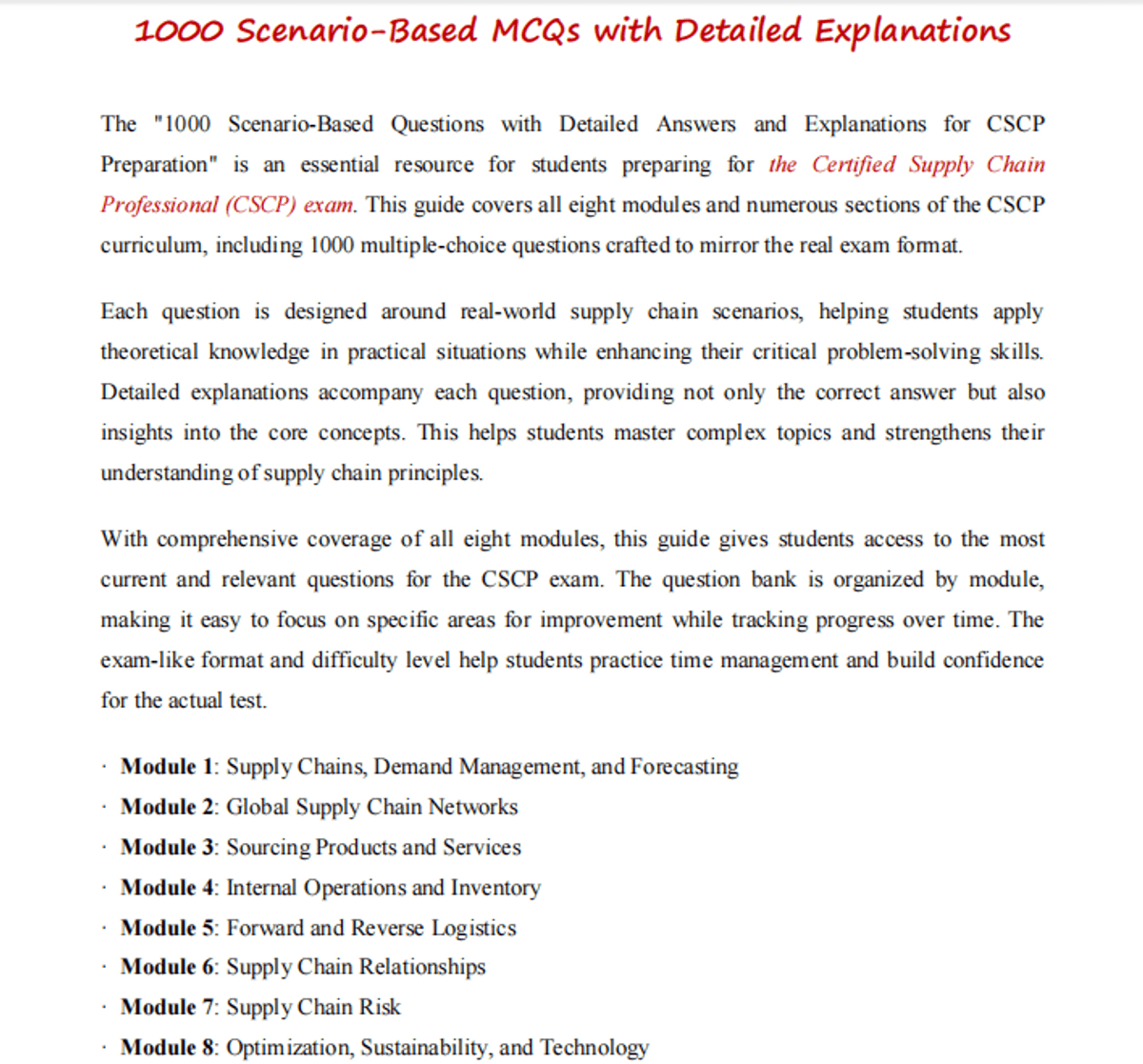 CSCP Exam Prep: 4,000+ Practice Questions & Math Problems with Detailed Explanations