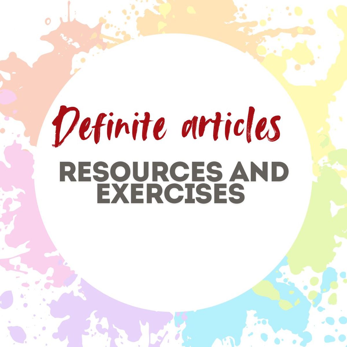 Definite Articles Grammar and Practice