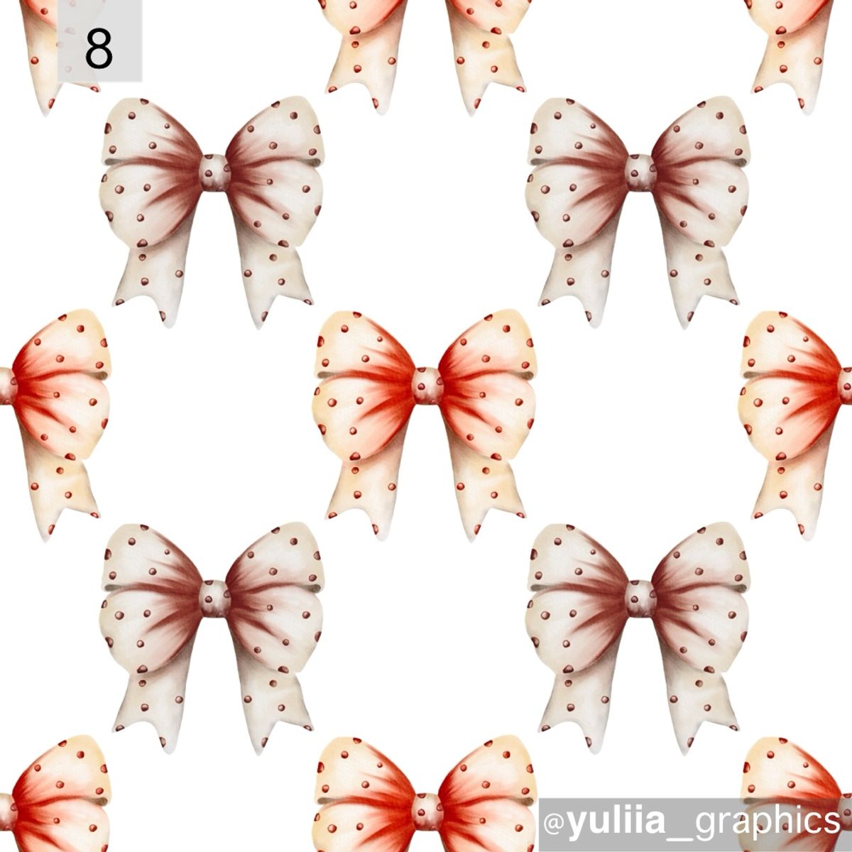Polka Dot Bows № 8