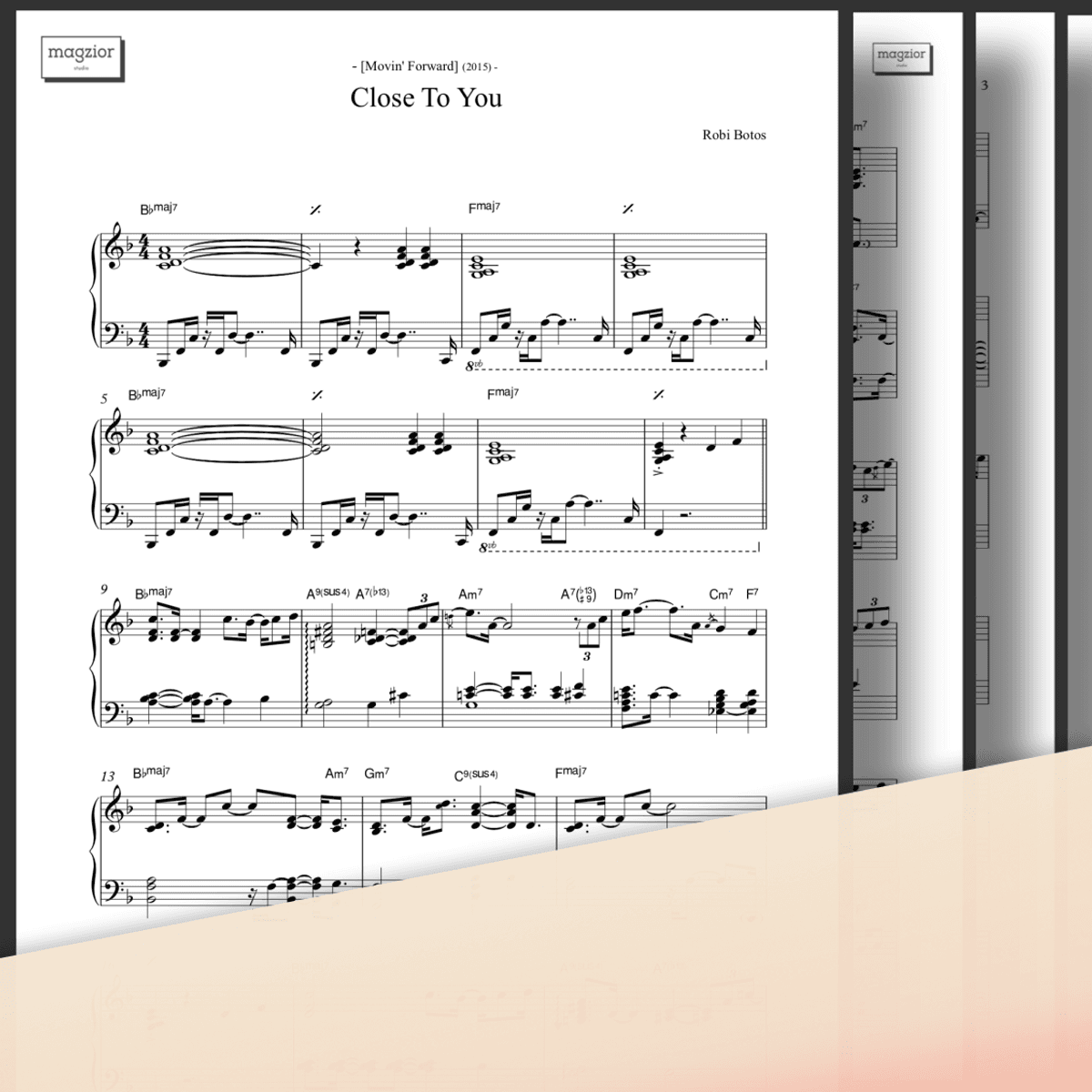 (PDF) Close To You - Robi Botos [Piano Transcription Sheet]