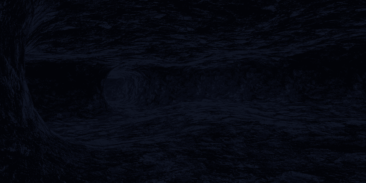 Indoor Map With Blue Ceiling Lights And A Caves Joined On To It