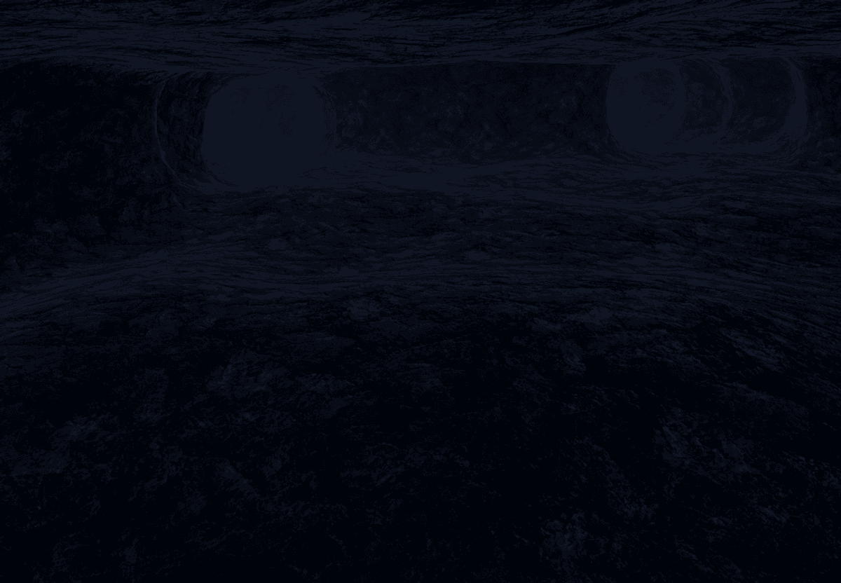 Indoor Map With Blue Ceiling Lights And A Caves Joined On To It