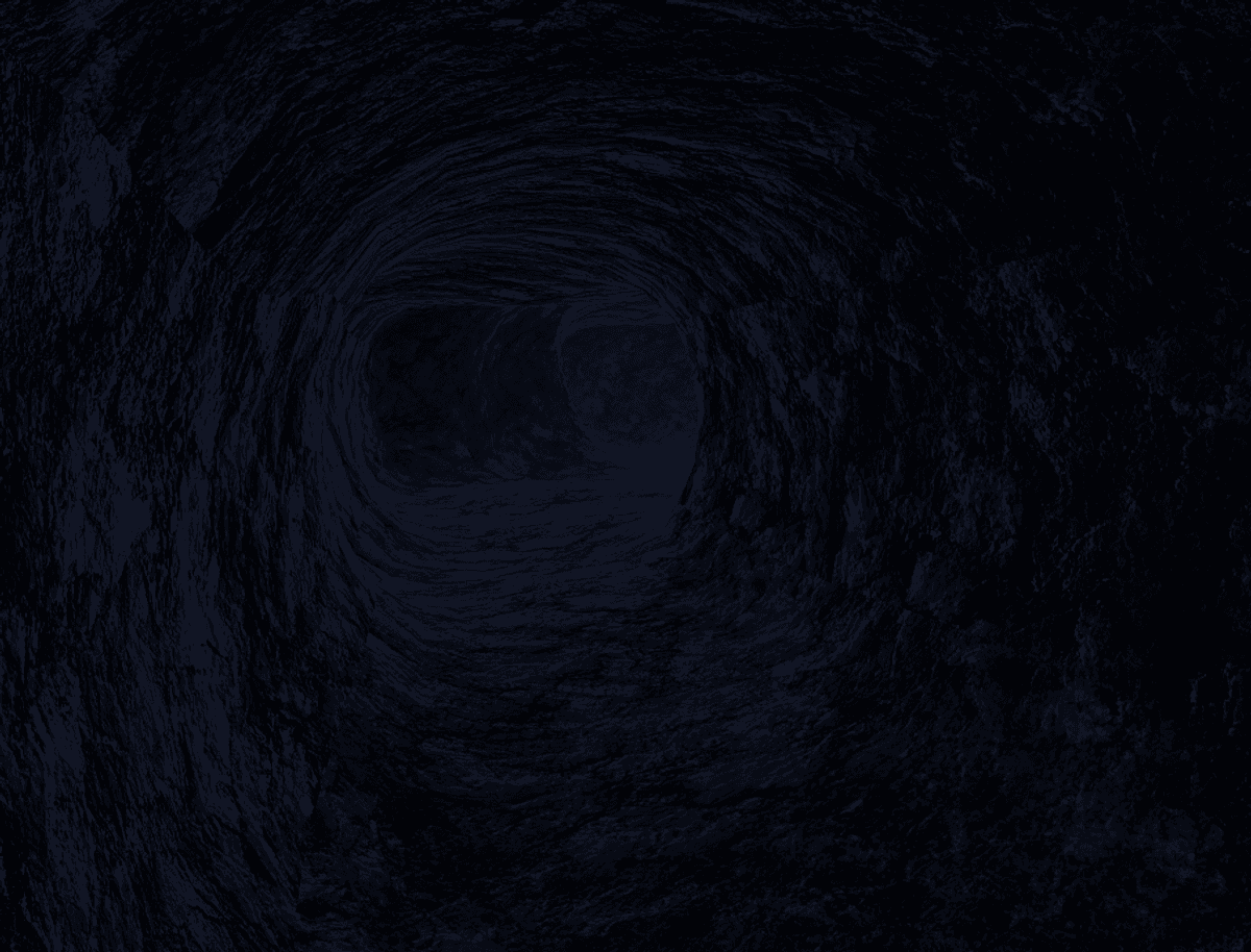 Indoor Map With Blue Ceiling Lights And A Caves Joined On To It