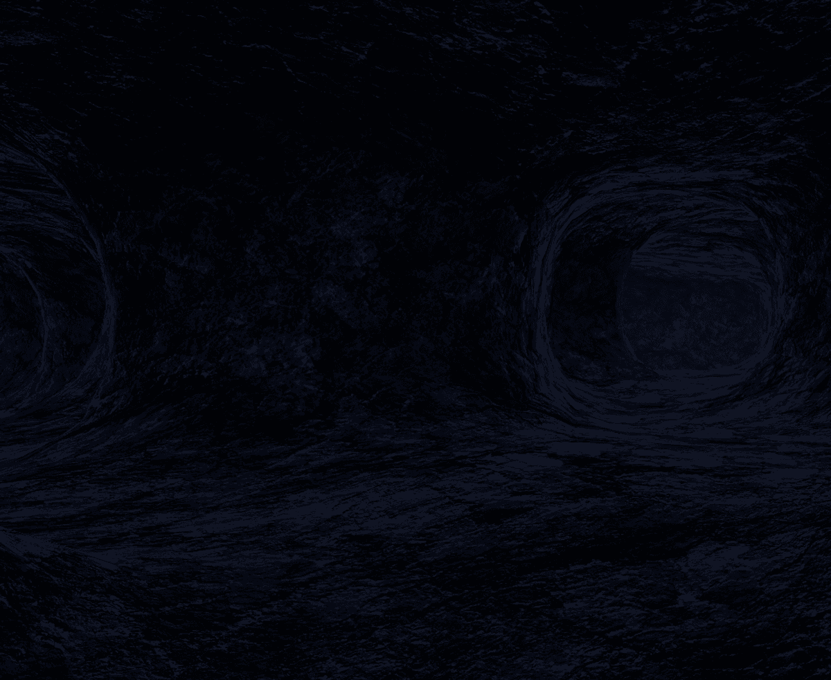 Indoor Map With Blue Ceiling Lights And A Caves Joined On To It